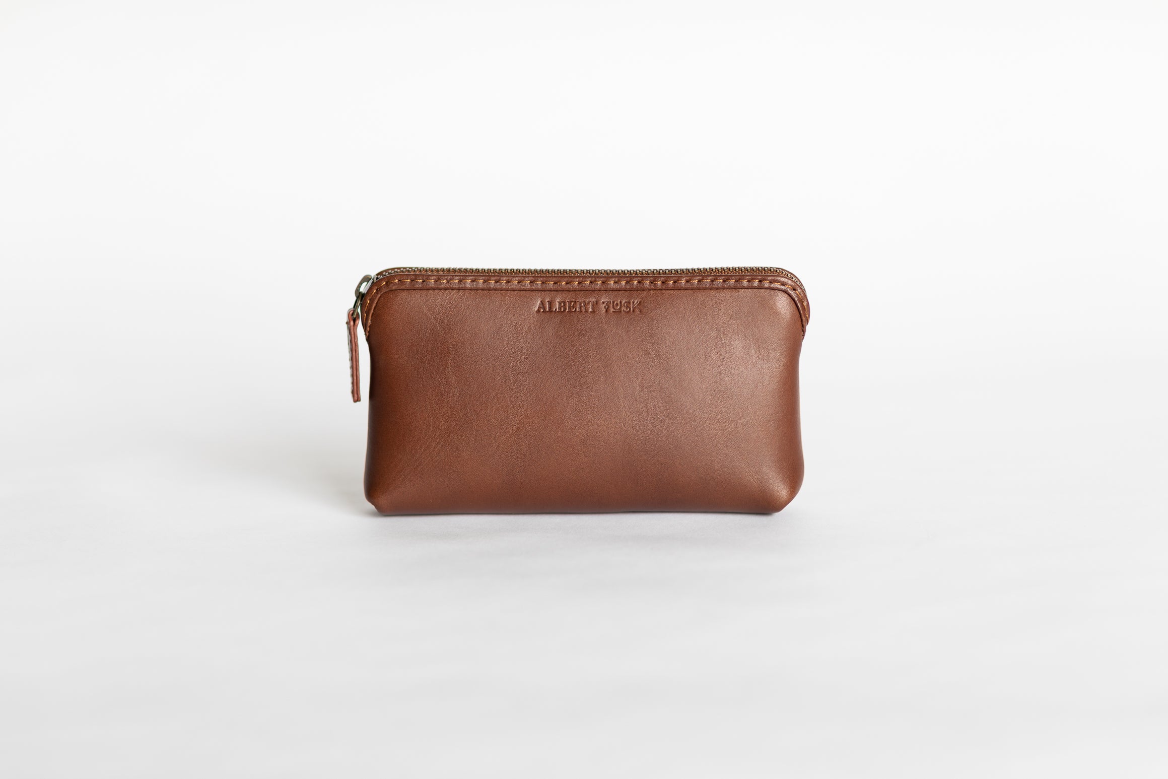 SMALL ZIPPED PURSE IN TRIOMPHE CANVAS AND CALFSKIN - TAN | CELINE